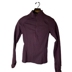 Lululemon Toasty Tech 1/2 Zip black cherry women's size 2 W3AXUS